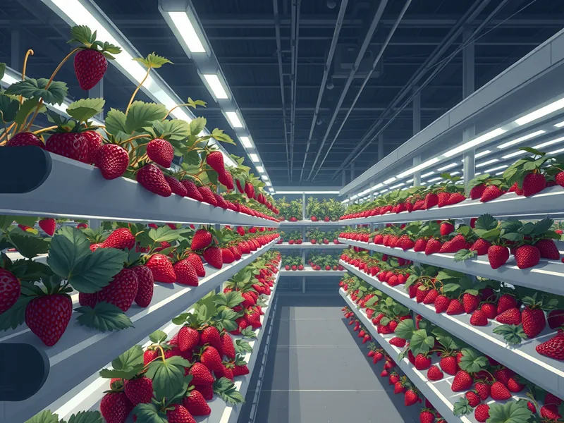 World’s First Vertical Strawberry Farm Harnesses AI to Enhance Sustainable Agriculture